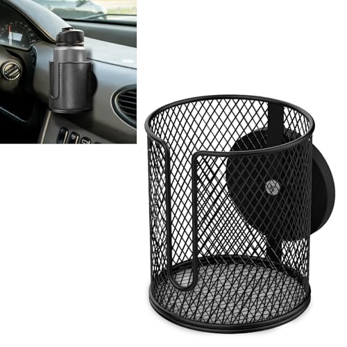 Portavasos Magnético para Carro Metal Negro miniatura 1
