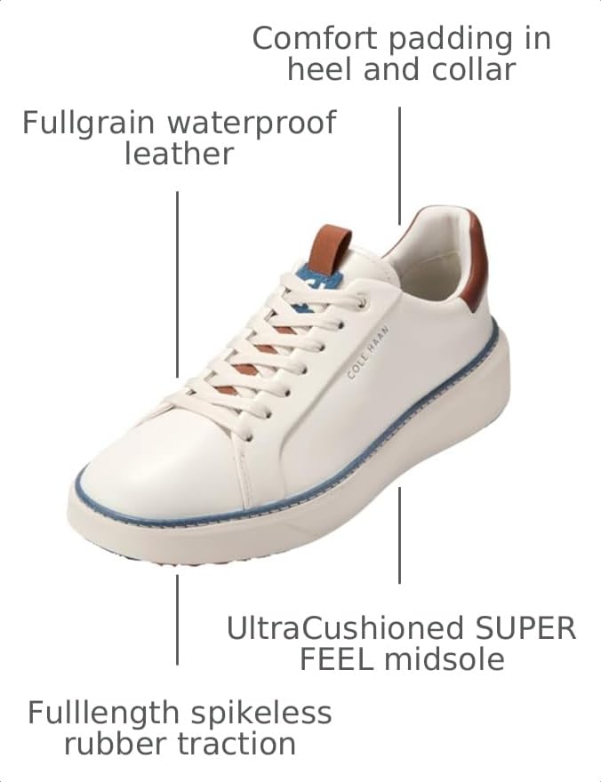 Image of Cole Haan Men's Grandpro Topspin Golf Sneakers
