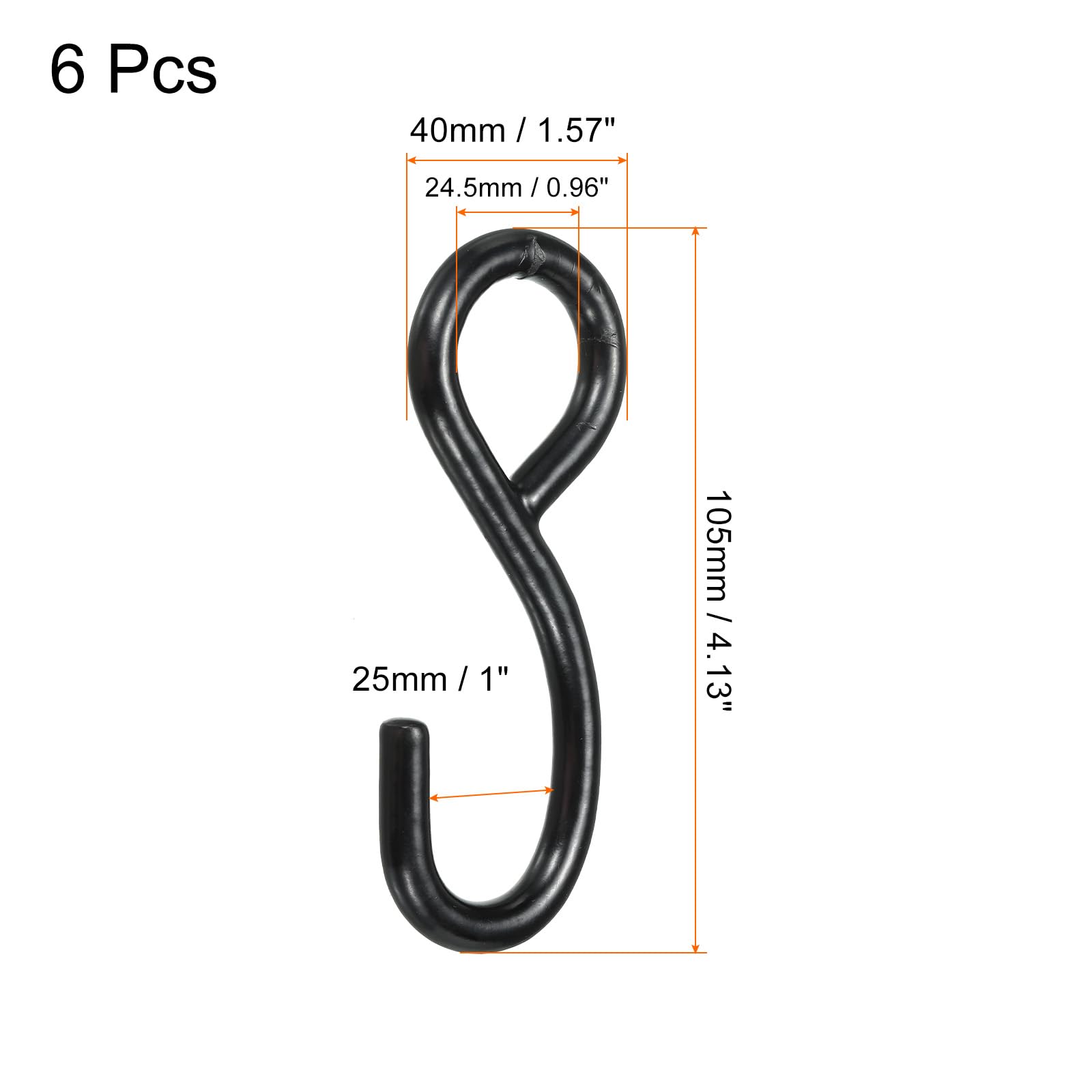 QUARKZMAN Ratsche Riemen S-Haken – 1102 Lbs Tragkraft, 70 Mm Lang, Für Zurrgurte (4er Pack)