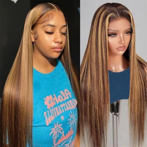 TTSMINS 13x6 Ombre Lace Front Wigs Human Hair for Women