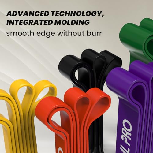 Resistance Bands for Working Out, Durable Exercise Bands Resistance, Thick Stretch Bands for Fitness Exercise, Yoga, Strength Training, Physical Therapy (5 Pcs Set)