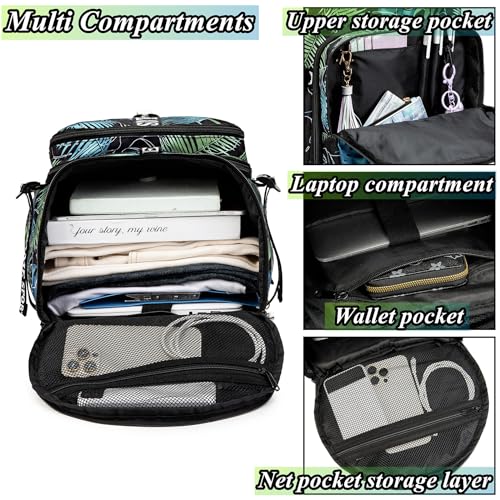 Image of Gym Duffle Bag Backpack,4‑Way Waterproof with Shoe Compartment Travel Laptop