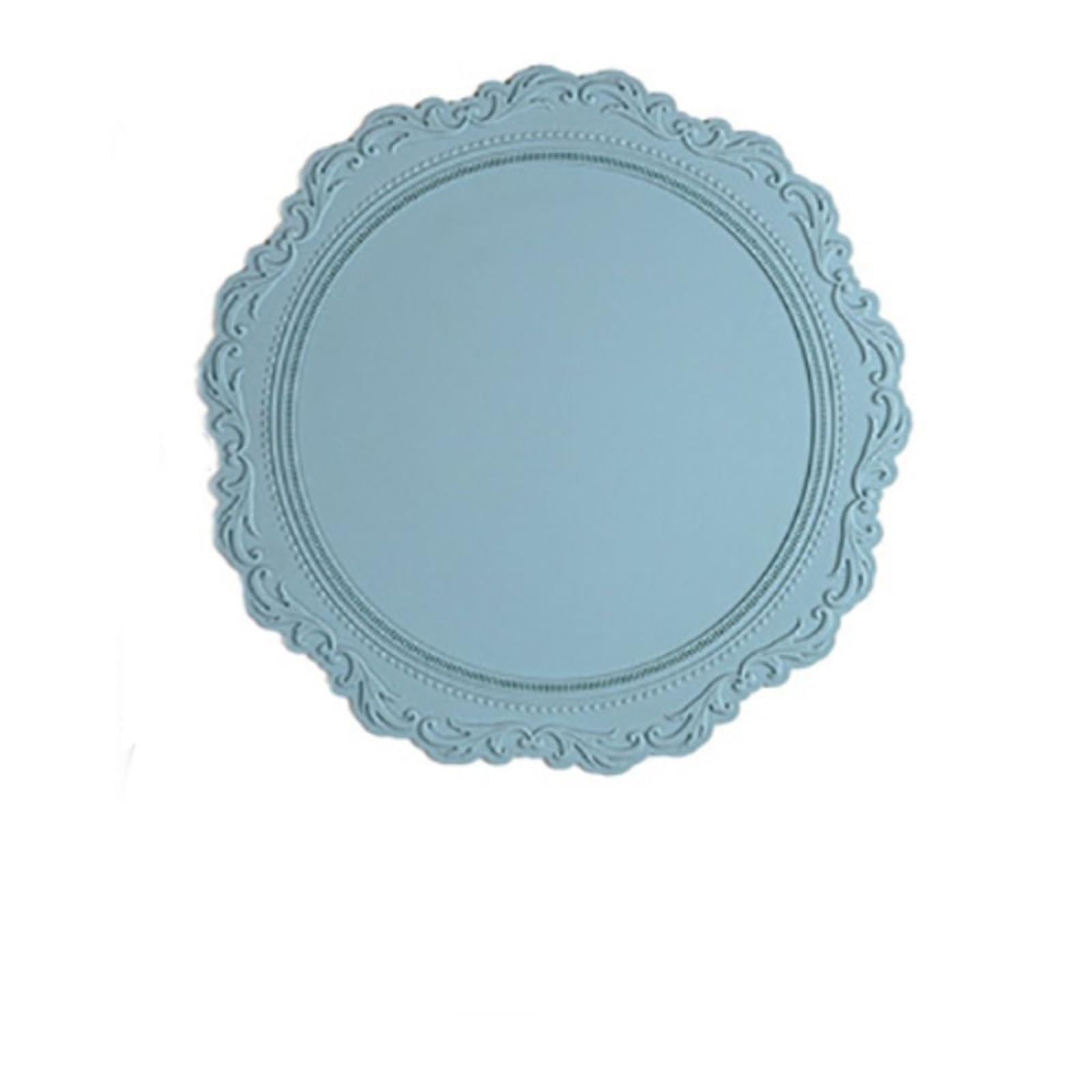 10Pcs Silicone Coaster Table Decoration Mat Round Lace Cup Non-slip Placemat for Cap(Color3)