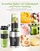 Mixer, 500W Smoothie Maker, Standmixer & Mixer Smoothie Maker mit 2x570ml Smoothie Flaschen BPA frei Tritan,Tragbarer Blender aus Edelstahl 4-Blatt für Shake und Smoothie