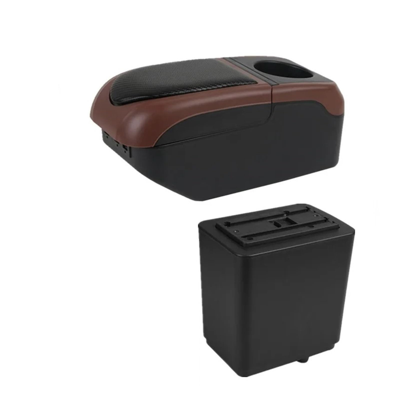 GBGWRMRYX Center Armrest Box For Citroen For Berlingo Car Armrest Box Dedicated Retrofit Storage Box Replacement Accessories Arm Rest(S1 black-coffee 6USB)