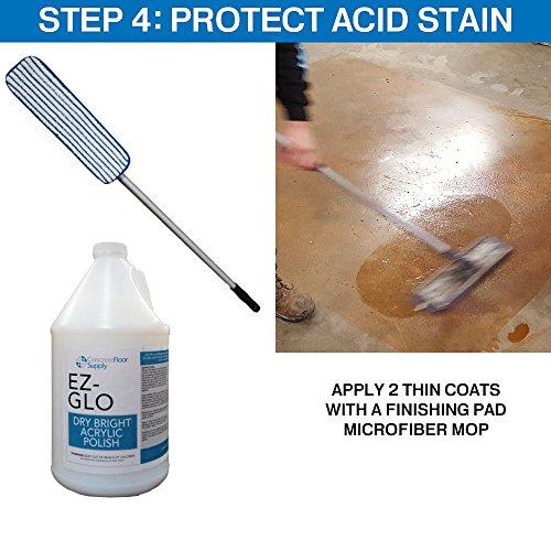 Concrete Floor Supply ACID STAIN Dark Walnut 1 Gallon thumb #5
