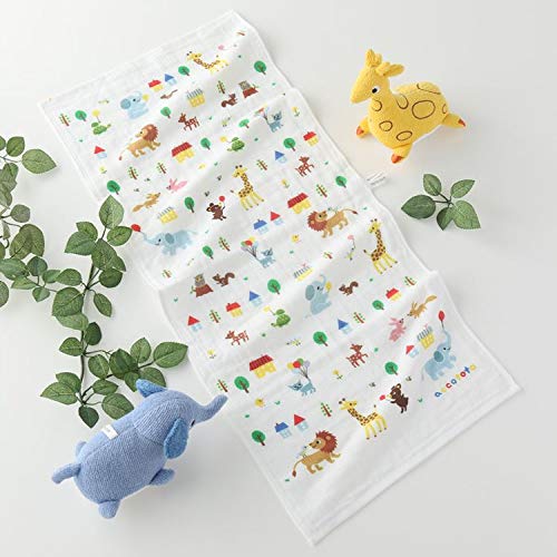 内野タオルアッコトトフェイスタオル約34×80cm accototo アッコトト のりものパッチワークフェイスタオル