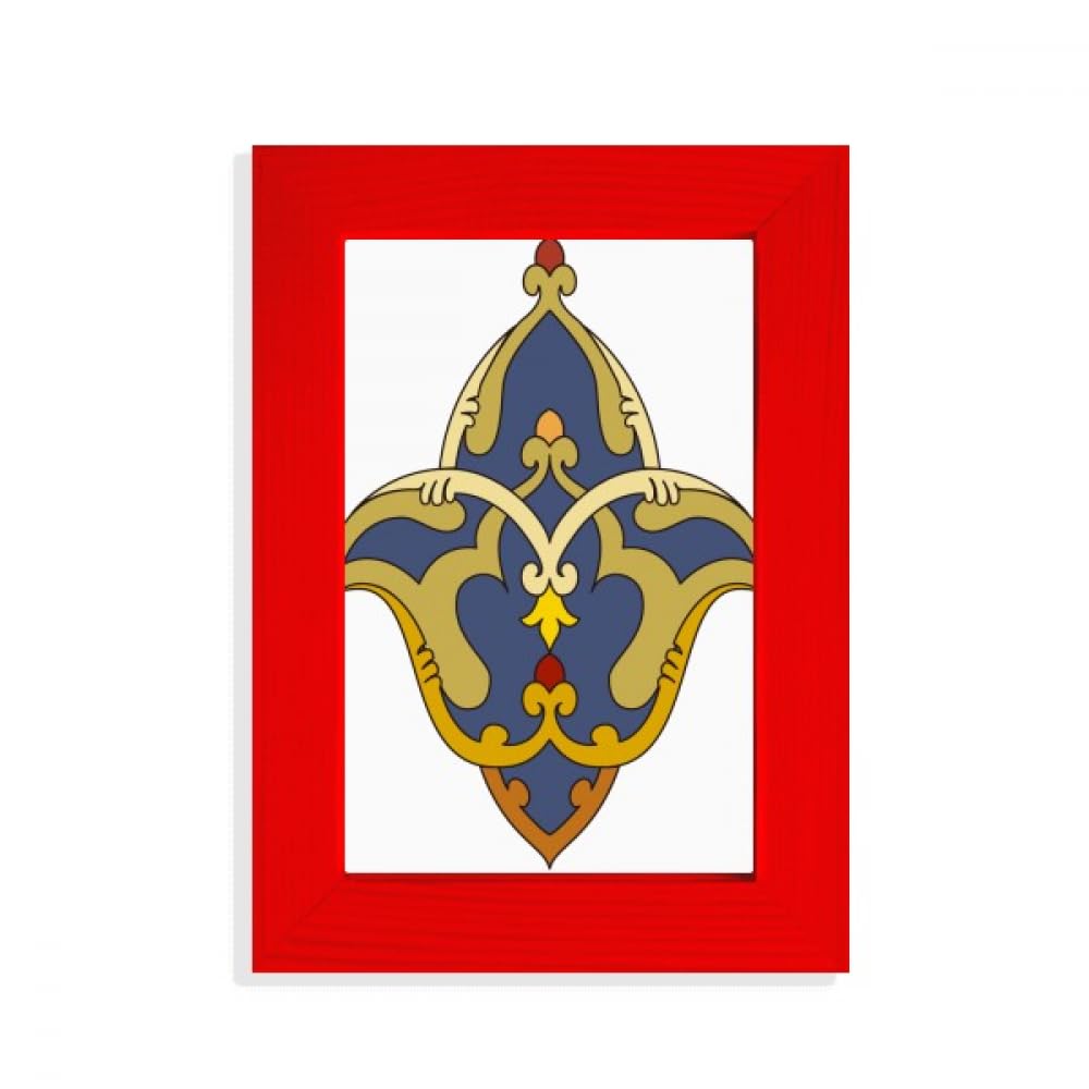 Cadre photo rouge baroque pour valoriser une œuvre d'art terne