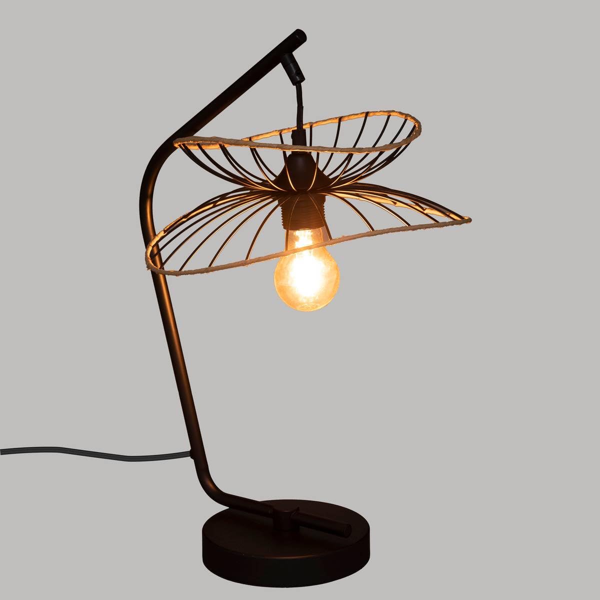 Lampe arc H50 Alara noir Atmosphera - Noir