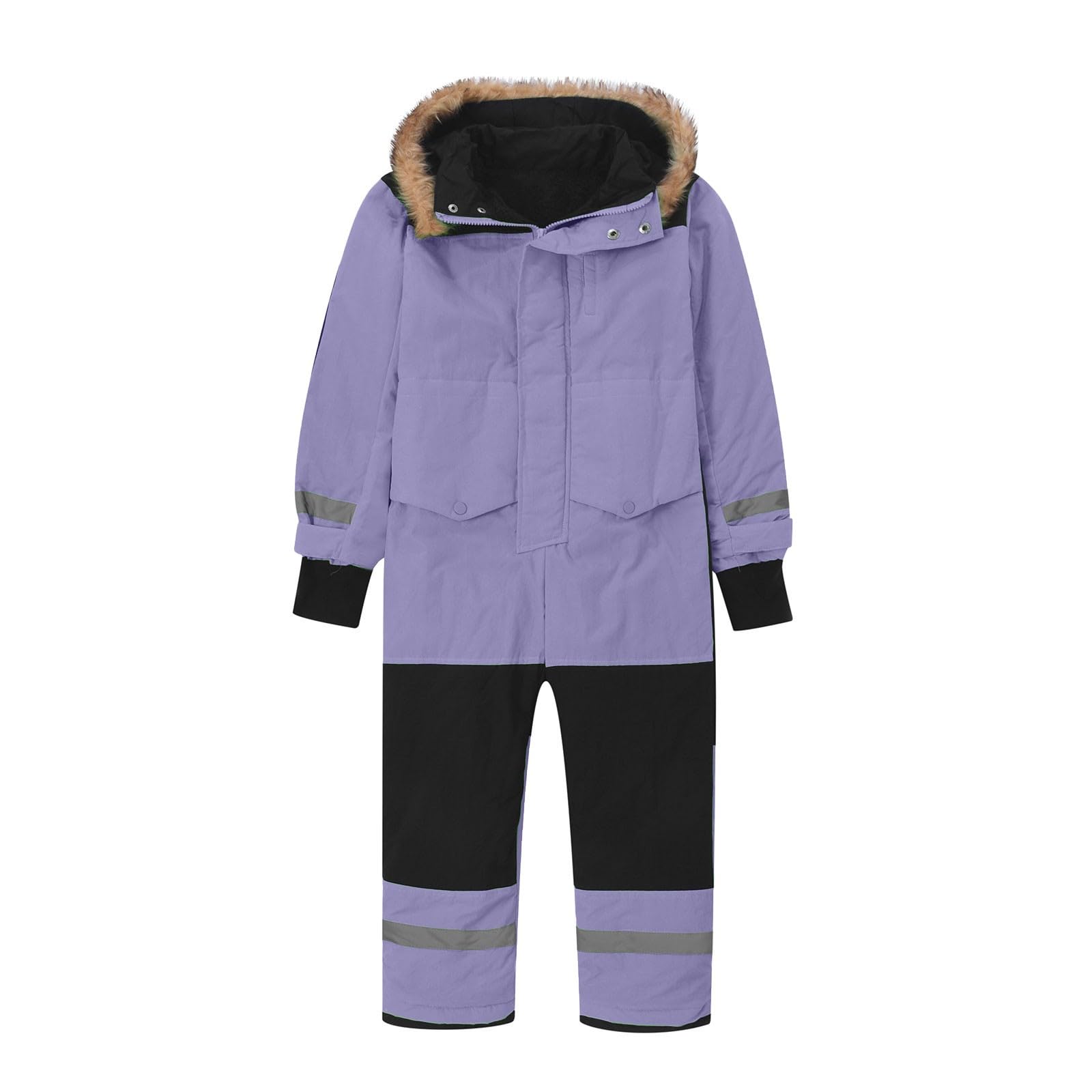 Generisch Jungen Schneeanzug Skianzug Thermo Winteroverall Warm Winddicht Abnehmbarer Matschschutz Outdoor Softshellanzug Wasserdicht Kinderbekleidung für Aktive Tage