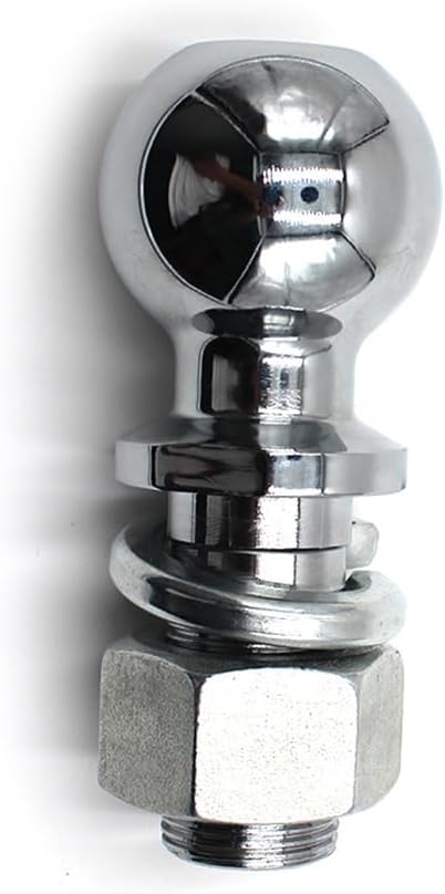 Wakauto 50Mm Trailer Ball for Towing - Durable Metal Hitch Coupling Connector Thread (5000Lbs) for Trailers and Boats
