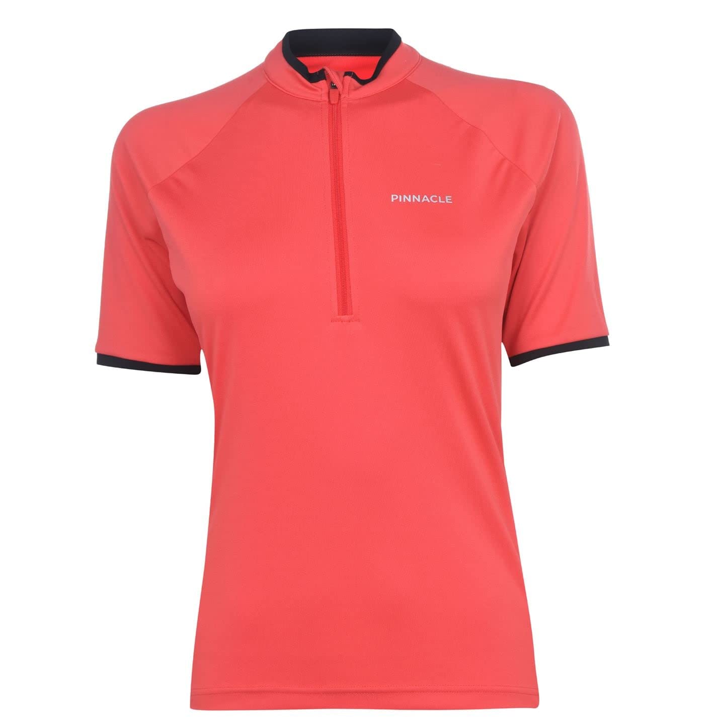 Pinnacle Womens Short Sleeve Cycling Jersey Coral 10