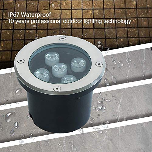 Rsn Led Underground Light 5W Landscape Light Ip65 Outdoor 120V Pathway Lights 6000K Buried Garden Path Spot Recessed In Ground Lighting Suitable For Bridge Garden Landscape Lighting #TOP4
