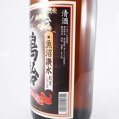 Amazon.co.jp: 青木酒造 鶴齢 純米酒 1800ml : 食品・飲料・お酒