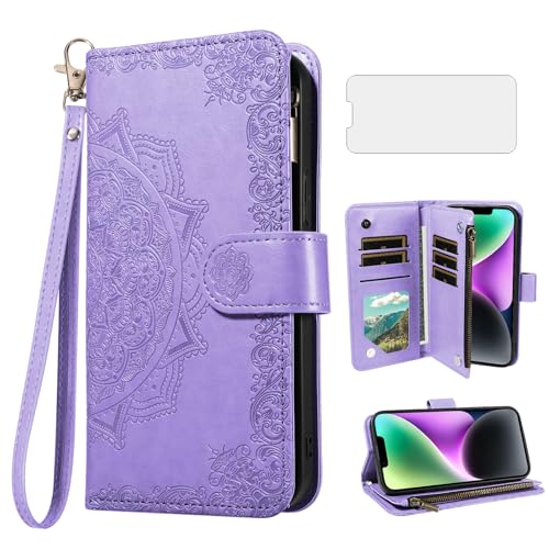 Coque iPhone 14 à motif floral idéale pour libérer vos mains lors de vos sorties