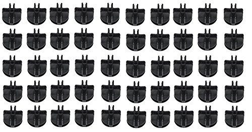 NEW! 50 BLACK connectors wire storage cube & mesh snap organizer mini push grid