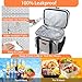 Double Deck Large Lunch Box, Insulated Heavy Duty Lunch Bag Waterproof Leakproof Durable Cooler Bag for Men Women Adults Work Picnic Camping Daytrip,16L,Grey, GLENKEY