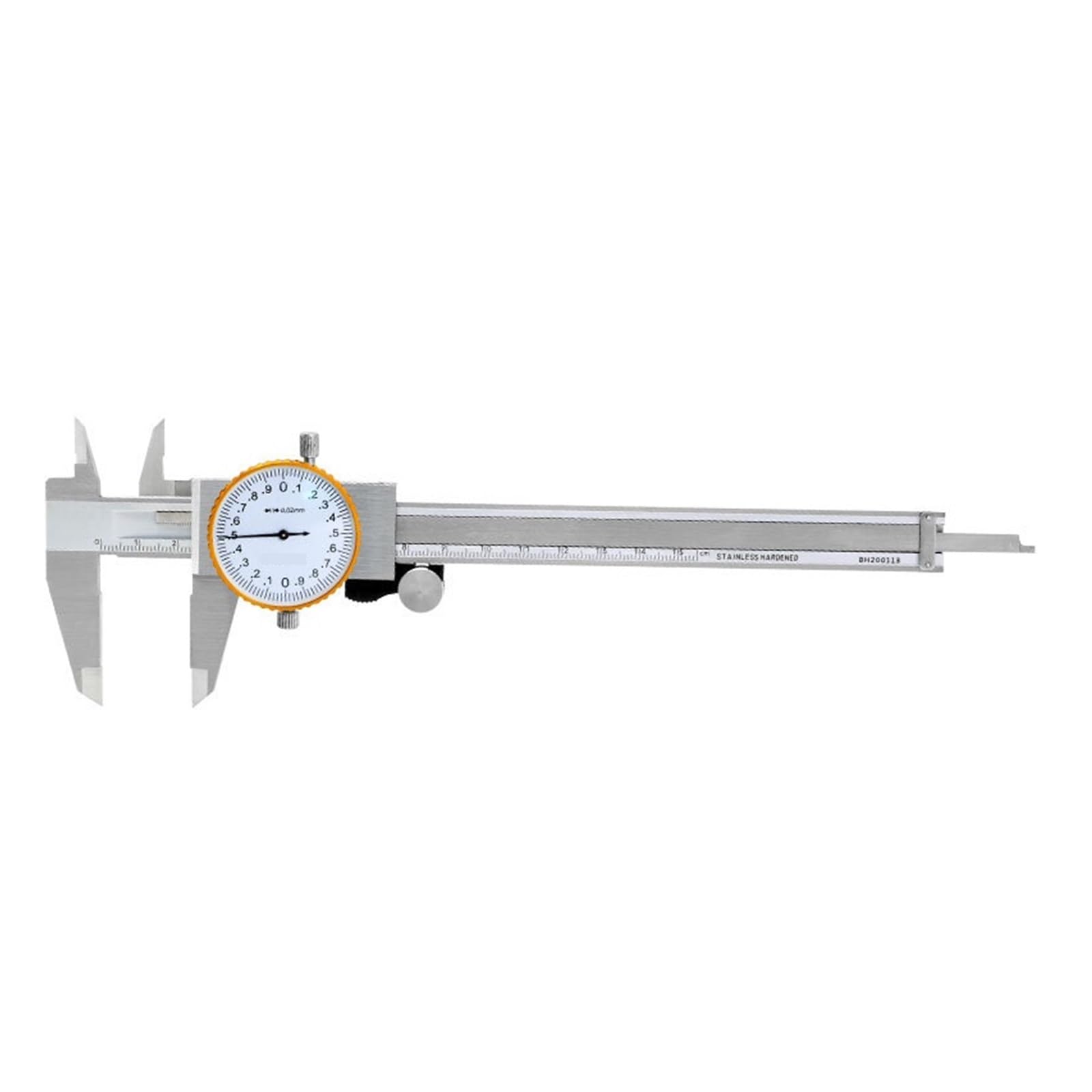 SWENEEN 6 Inch Dial Caliper Shock Proof Vernier Caliper 0-150 Mm 0.02 Mm Dial Vernier Caliper Gauge Micrometer Stainless Steel,0-200mm 0.02mm