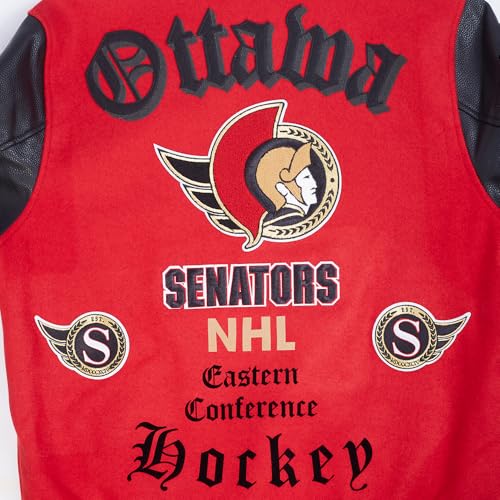 Image of Pro Standard Mens NHL Old English Varsity Jacket