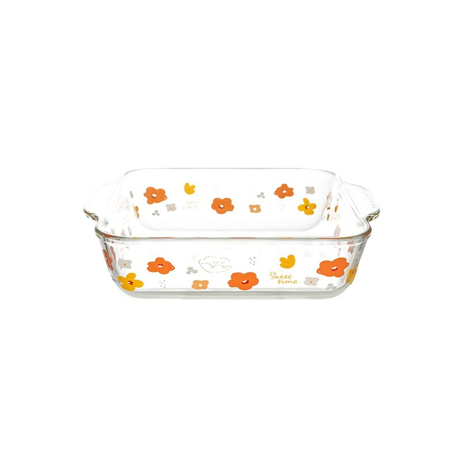 Kitchen Fuente de horno Rectángulo Oval Horno De Vidrio Horno Cakeware Rectángulo Oval Non-Show Hornear Pan Parrilla Pollo Patatas Lasagna Pan Cocina Bandeja Horneado fuente para hornear
