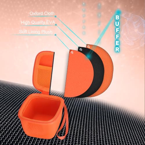Image of XANAD Hard Case for Oklar /MMIZOO /Medline /IPROVEN Wrist Blood Pressure Cuff Monitor,Orange