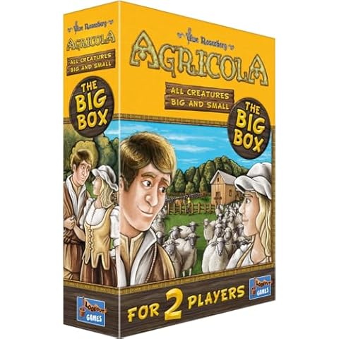 Agricola All Creatures Big and Small The Big Box | Farming Game | Strategy Game for Adults and Kids | Family Board Game | Ages 10+ | 2 Players | Average Playtime 30 Minutes | Made by Lookout Games Cover
