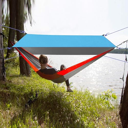Lona para acampar de supervivencia con revestimiento de plata aislante térmico y protector 2