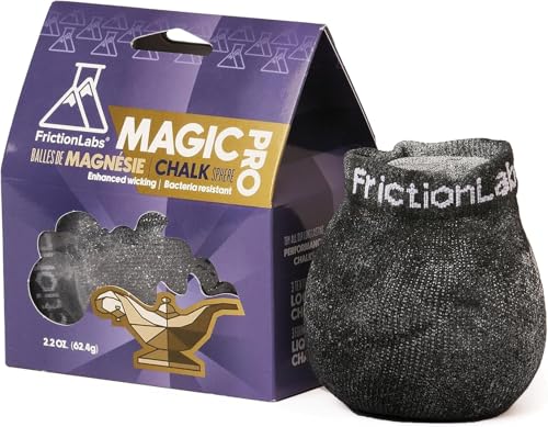 Friction Labs Magic Chalkballs - Für einen Guten Griff - Nachfüllbarer Chalkball für Klettern Kreide, Turnen, Klimmzüge, Gewichtheben, Kreuzheben - Ungiftig & Griffig (Magic Pro)