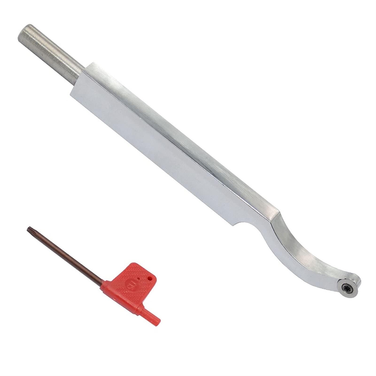 Utensile per tornitura del Legno, Mini utensile per tornio con Punta Cava, 7,87 Pollici, con Inserto in carburo Rotondo Ci3 da 12 mm, per hobbisti del Legno, Fai da