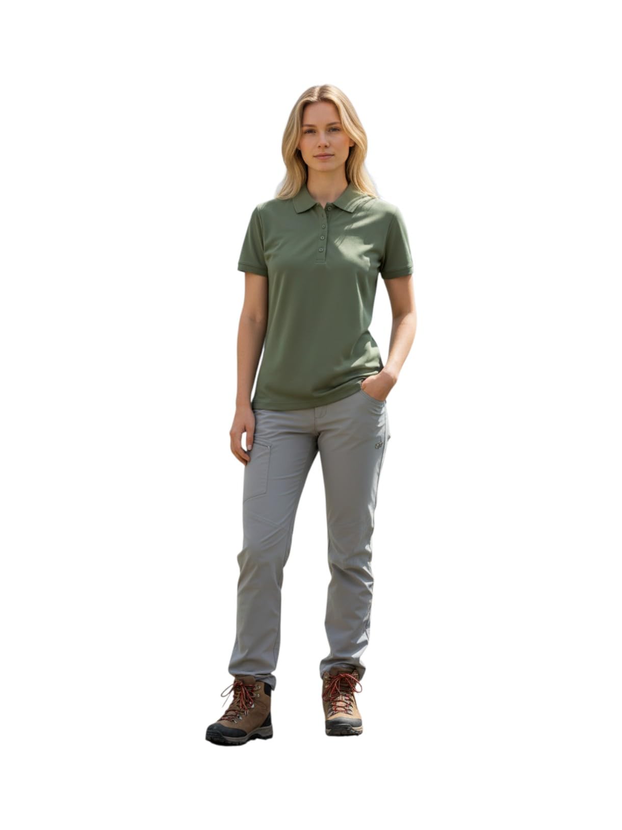 CMP Polo da donna in piqué con funzione Dry traspirante, ad asciugatura rapida e con protezione UV. Sportiva ed elegante per città e all'aperto.
