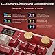 RK ROYAL KLUDGE M87 Mechanische Tastatur Kabellos mit Display und Doppelknopf, Gasket 75% Gaming Tastatur TKL, QWERTZ Bluetooth/2.4Ghz/USB-C RGB, 7500 mAh, Hot Swap Linear Creamy Switches