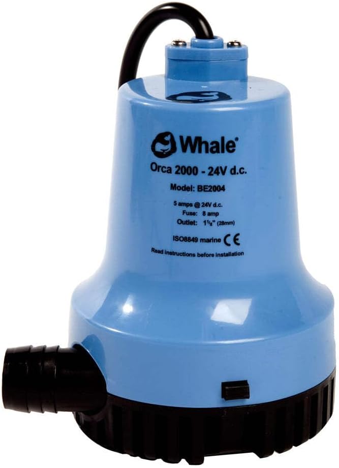 Whale Orca 2000 GPH Submersible Bilge Pump 12V