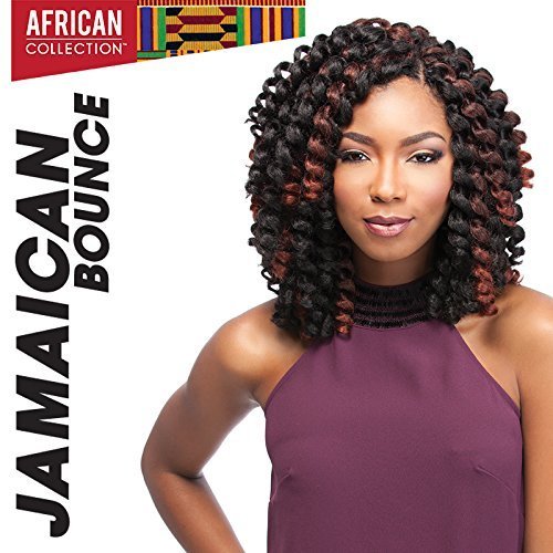 4 opakowania Deal!!! JAMAICAN BOUNCE 26 (1 Jet Black) - Rewelacyjna afrykańska kolekcja szydełkowa Braid by Sensational