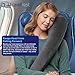 TRAVELREST All-in-One Travel Neck Support & Body Pillow - Airplane Pillow for Long Flight Comfort, Travel Essentials, Sleeping Accessories, Memory Foam, Headrest Support Seat for Car (Grey)