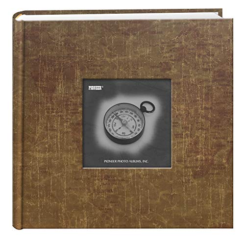 Pioneer Photo Albums DA-200MAP/WM 200-Pocket Photo Album with Printed Travel Design Cover, World Maps, Clear, 4 x 6 Inch
