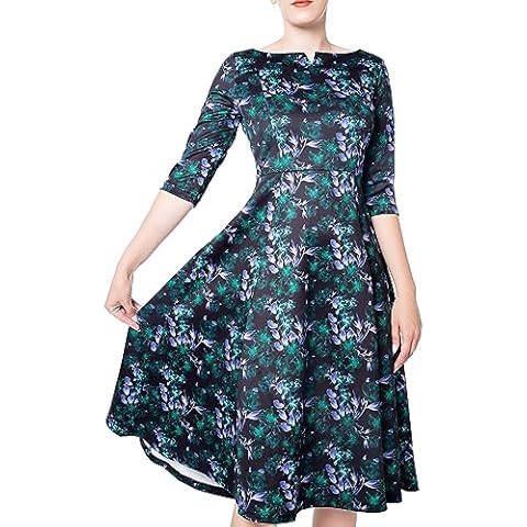 Marycrafts Fit Flare Midi Dress Cover