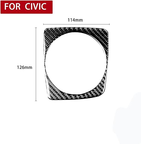 Miniatura 2 de Cubierta de ajuste de transmisión manual de fibra de carbono para Honda Civic 8 generación 2006-2011