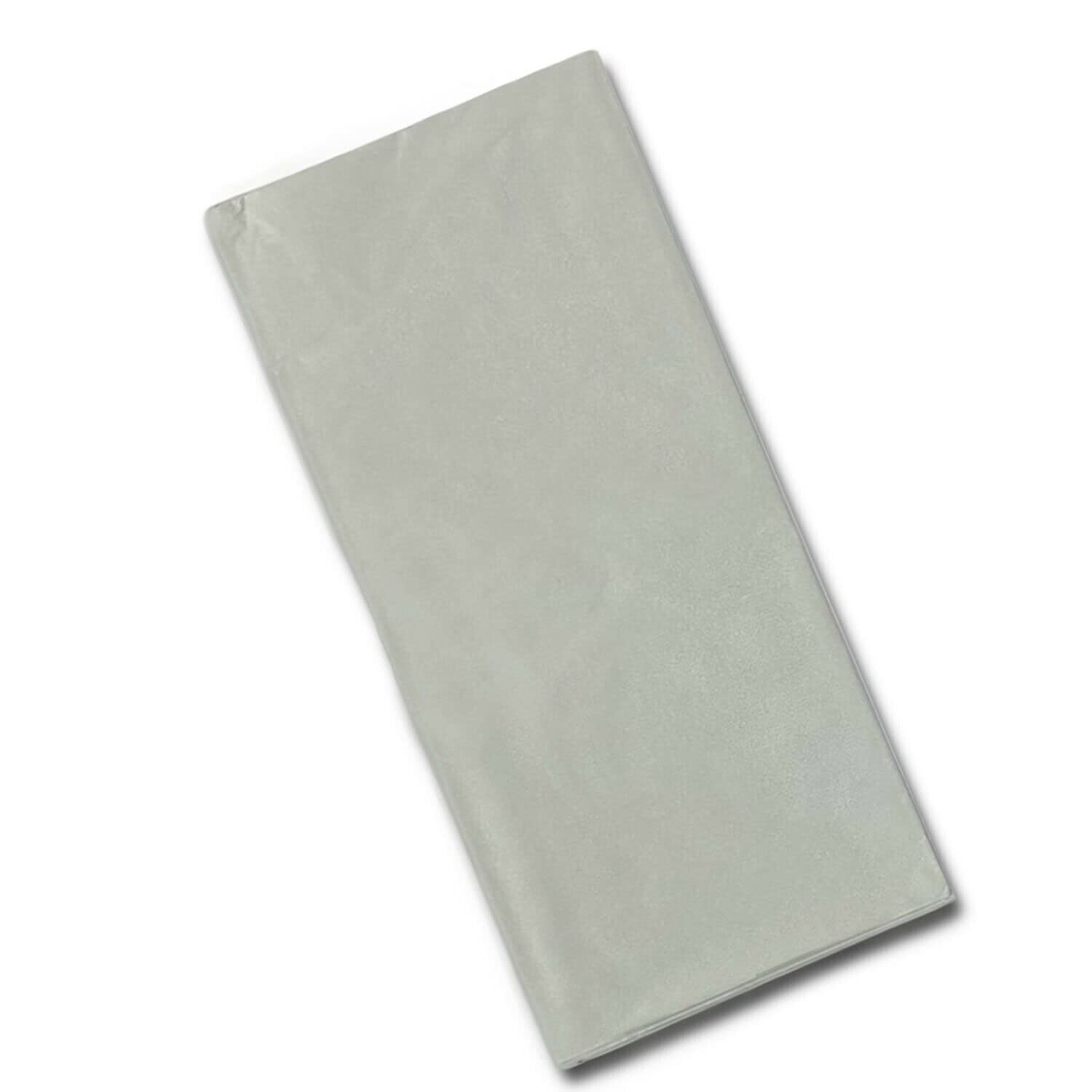 Lizzy 6pk Tissue Paper | 50 x 70cm Solid Colour Crepe Paper Sheets | Perfect for Gift Wrapping, Art and Craft Tissue Paper (Silver)