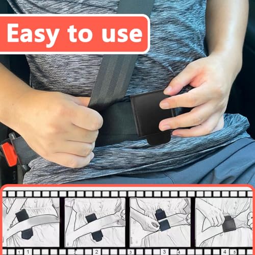 AOEVUIR 2 Pcs Sicherheitsgurt Clip, Auto Sicherheitsgurt Versteller Universal Auto Sicherheitsgurt Clip Gurtversteller zum Entspannen von Schulter und Nacken