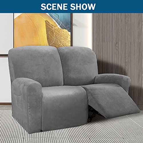 Funda de terciopelo para sofá de 2 plazas ideal para la sala de estar 5