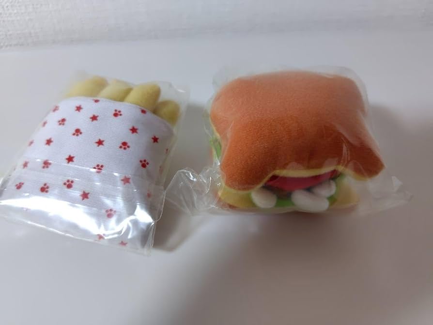 にゃんにゃんにゃんこ バーガー　ぬいぐるみ(にゃんこポテト) San-X にゃんにゃんにゃんこ にゃんこバーガー ポテト