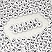Melius 500Pcs Acrylic Number Beads for Jewelry Making, DIY Necklaces, Key Chains, Bracelets (4x7 Round, White)