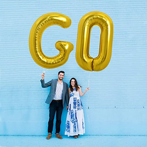 Image of TONIFUL 40 Inch Large Gold Letter G Balloons, Foil Mylar Big Balloons for 2026 New Year Eve Graduation Wedding Baby Shower Birthday Party Anniversary Supplies Decorations