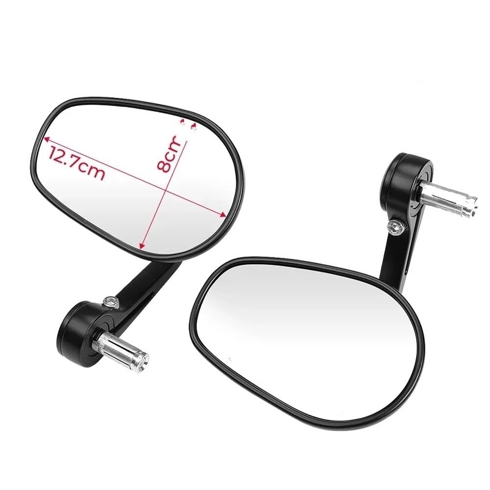 Moto Lusterko końcówkowe kierownicy Motocyklowa k Lusterko Końcowe Kierownicy Motocykla CNC Aluminium Lusterko Wsteczne Uniwersalne 7/8" Skutery ATV UTV