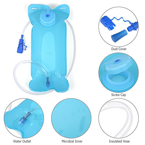 Andoer 2L aprovado pela SGS bicicleta bicicleta ciclismo água bolsa de bexiga bolsa de hidratação da