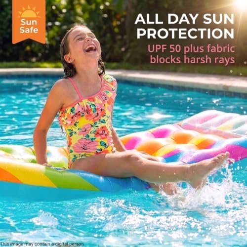 Image of Kanu Surf Girls Morgan Floral Ruffle 1-Shoulder 1-piece Swimsuit