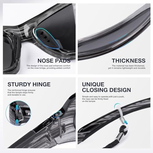 Image of RIVBOS Sunglasses for Men Women Polarized UV Protection Sports Fishing Driving Shades Cycling RB833