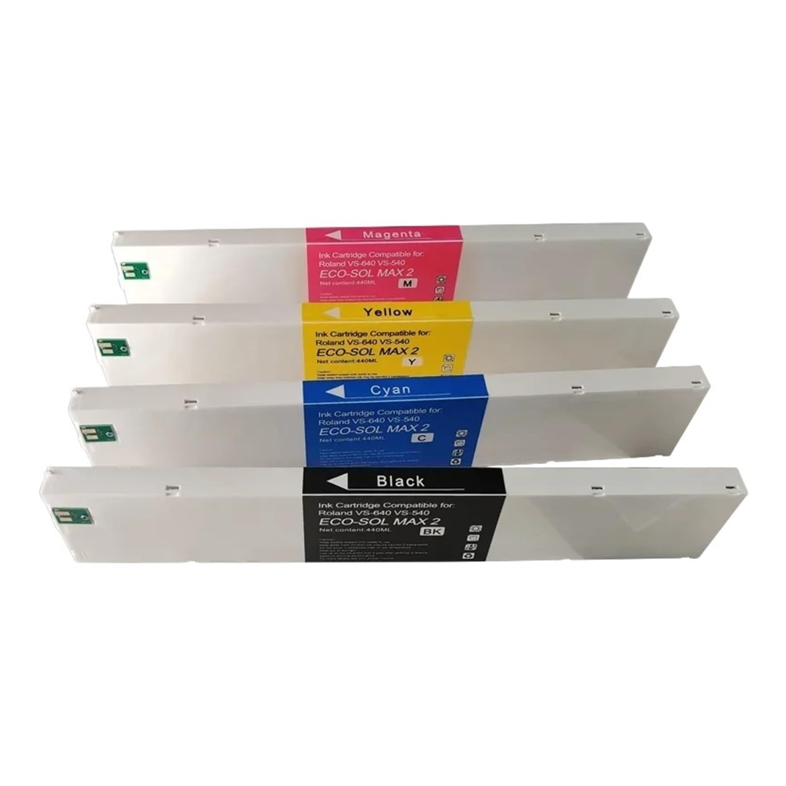 Generico Compatibile con Roland RA-640 RS-640 ECO-SOL MAX Ink | Cartuccia d'inchiostro sostitutiva da 440 ml RS-540 XJ-740 XJ-640 XC-540 XC-540W VS-640 VS-540(MAX3--BK)