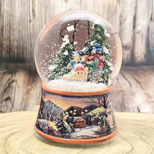 Schneekugel Weihnachten mit Musik | Winterspaziergang mit Familie und...
