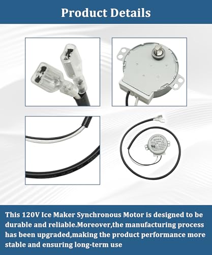 Motor síncrono para fabricadora de hielo 50TYZ-E 120V miniatura 4